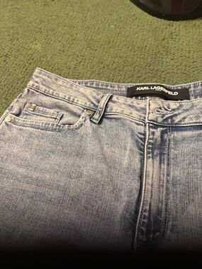 Karl Lagerfeld Light Blue Wide Leg Jeans